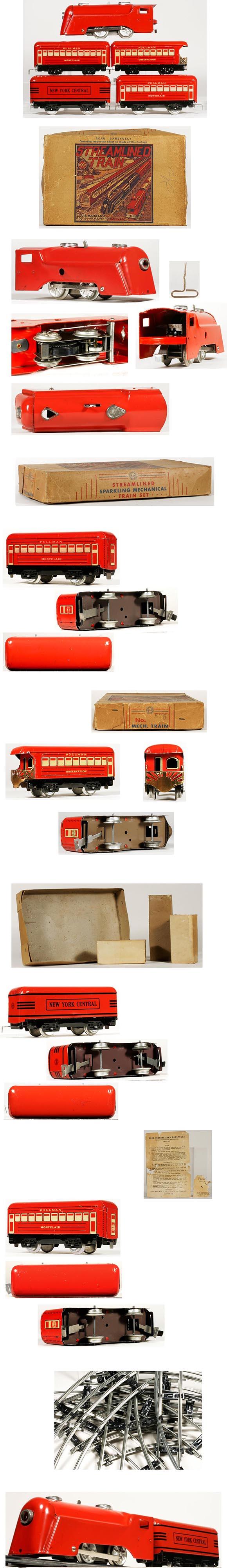 1940 Marx, Streamlined Commodore Vanderbilt Train Set in Original Box